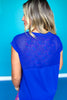SSYS Short Sleeve Mesh Active Top In Royal