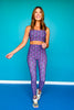 SSYS Purple Floral Compression High Waist Leggings *FINAL SALE*