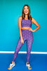 SSYS Purple Floral Compression High Waist Leggings *FINAL SALE*