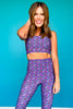 SSYS Purple Floral Compression High Waist Leggings *FINAL SALE*