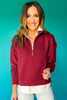 SSYS Anna Pullover In Maroon Greek Key