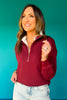 SSYS Anna Pullover In Maroon Greek Key