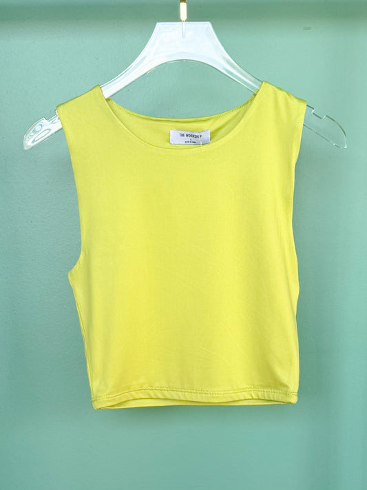 Lime Reversible Knit Tank Top *FINAL SALE*