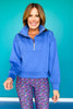 SSYS Ainsley Cropped Air Pullover In Cornflower