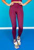SSYS Maroon Incognito High Waist Leggings