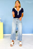 Vervet Super High Rise Raw Hem Cropped Wide Leg Jeans