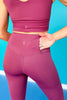 SSYS Maroon Incognito High Waist Leggings