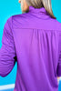 SSYS Honeycomb 1/2 Zip Long Sleeve Active Top In Purple