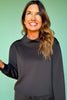 SSYS Scuba Cowl Neck Sweatshirt In Black