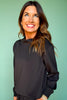 SSYS Scuba Cowl Neck Sweatshirt In Black