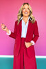 SSYS Jules Blazer In Maroon