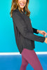 SSYS Honeycomb 1/2 Zip Long Sleeve Active Top In Black