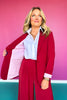 SSYS Jules Blazer In Maroon