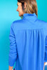 SSYS Honeycomb 1/2 Zip Long Sleeve Active Top In Blue