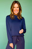 SSYS Scuba Cowl Neck Sweatshirt In Navy