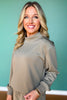 SSYS Scuba Cowl Neck Sweatshirt In Olive