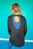 SSYS Open Back Long Sleeve Active Air Top In Black