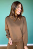 SSYS Scuba Cowl Neck Sweatshirt In Brown