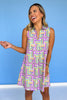 SSYS Elise Collared Sleeveless Dress In Purple Loopy