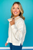 SSYS Ainsley Cropped Air Pullover In Ivory
