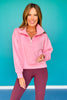 SSYS Ainsley Cropped Air Pullover In Light Pink