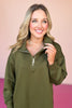 SSYS Ainsley Air Pullover In Olive *FINAL SALE*