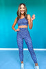 SSYS Navy Floral High Waist Leggings