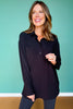SSYS Jess Cozy Fleece Lined Top In Black