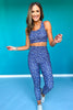 SSYS Navy Floral High Waist Leggings