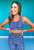 SSYS Navy Floral Sports Bra