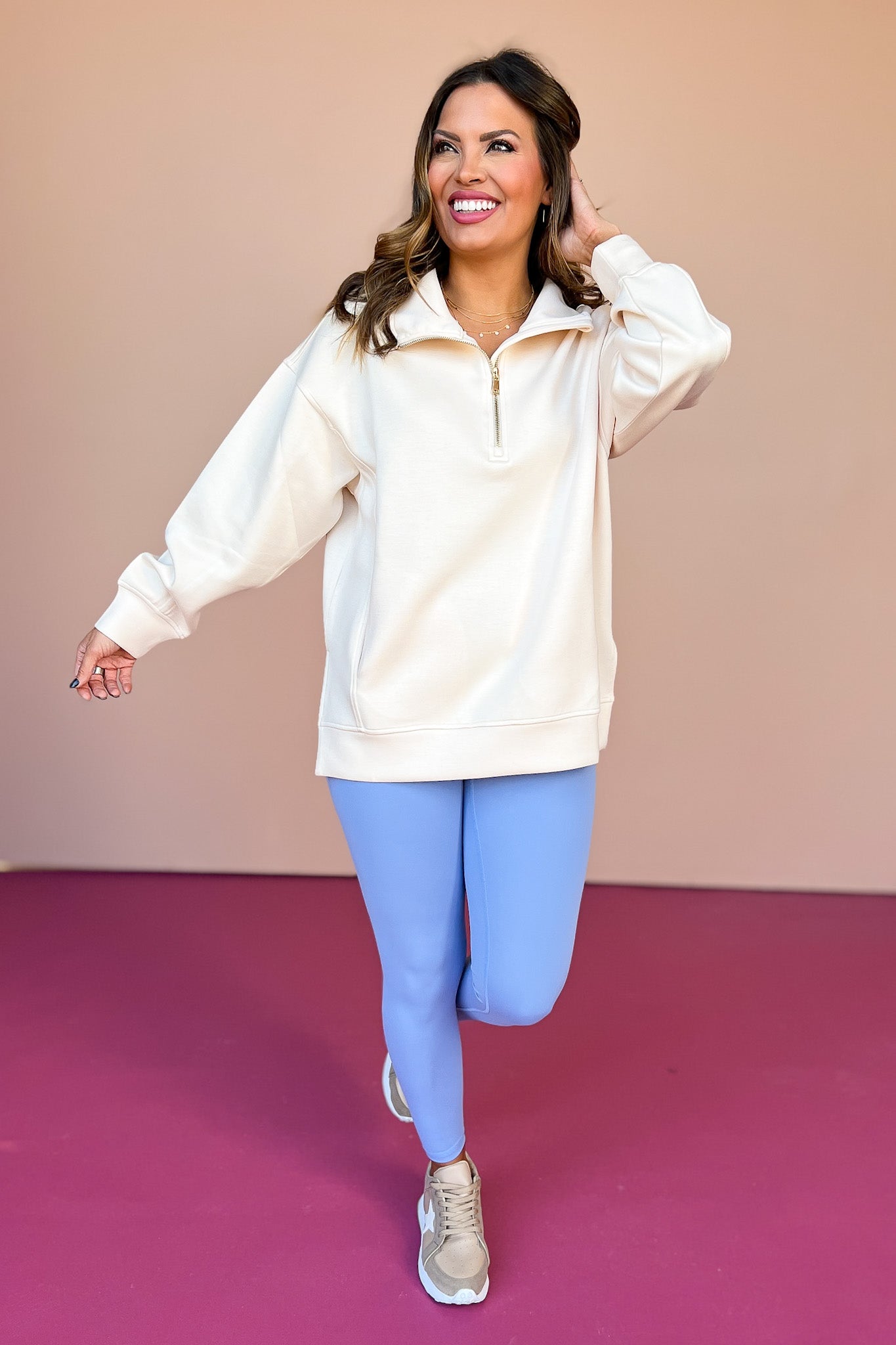 SSYS Ainsley Air Pullover In Cream