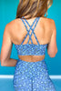 SSYS Cornflower Criss Cross Butter Sports Bra
