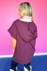SSYS Hooded Genni Top In Deep Maroon
