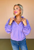 Lavender Collared Raglan Sleeve Sweatshirt, elevated basic, must have basic, cozy basic, perfect layering piece, must have pull over, cozy pull over, SSYS by mallory Fitzsimmons 
