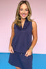 SSYS The Peyton Sleeveless Scuba Top In Navy, ssys the label, ssys top, scuba top, scuba material, elevated top, summer top, summer style, mom style, easy style, shop style your senses by mallory fitzsimmons, ssys by mallory fitzsimmons