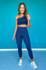 SSYS Navy Scallop Seamless Leggings Version 2