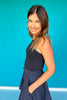 SSYS Black Solid Fitted Racerback Tank