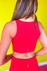 SSYS Signature Sports Bra In Red
