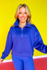 SSYS Ainsley Cropped Air Pullover In Royal