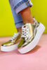 Gold Platform Sneakers