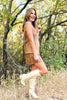 SSYS Demi Suede Slit Skort In Tan