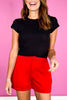 SSYS Lexi Air Trouser Shorts In Red