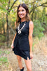 SSYS Demi Suede Slit Skort In Black