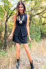 SSYS Demi Suede Slit Skort In Black