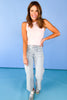 Mica Patch Pocket High Rise Cropped Wide Leg Jeans