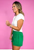 SSYS Ivory Ribbed Short Sleeve Tee Shirt