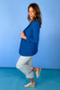 Blue Open Front Classic Blazer, chic, work blazer, professional, sophisticated, pockets, ssys by mallory fitzsimmons