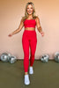 red High Waist Seamless Leggings, athleisure, must have, mom style, chic, everyday wear, shop style your senses by mallory ftizsimmons