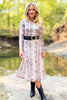 SSYS Brynn Mesh Midi Dress In Animal Scales