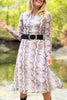 SSYS Brynn Mesh Midi Dress In Animal Scales